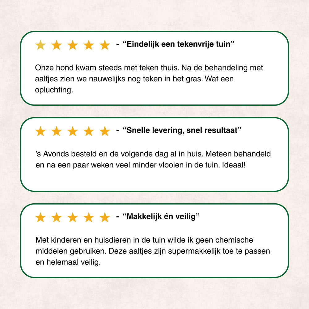 
                      
                        Nématodes contre les tiques et les puces
                      
                    